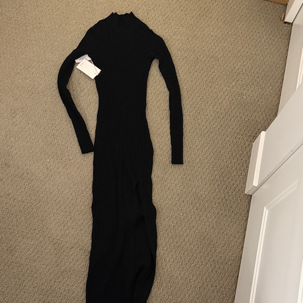 Wilfred Black Alchemy Long Sleeve Dress